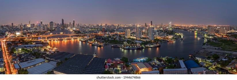 The River Of Night Life In Bangkok