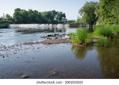 River Ohre in the summer. Czech Republic.