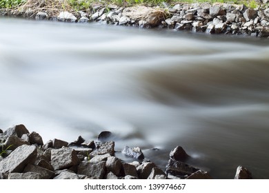 	River on the white background