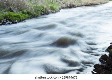 	River on the white background