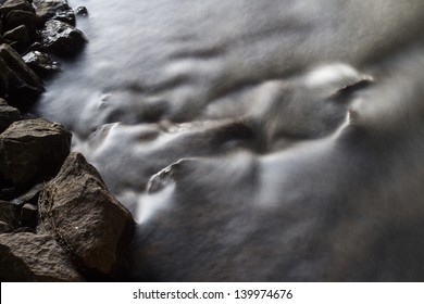 	River on the white background