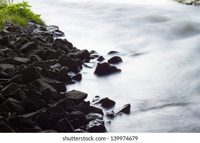 	River on the white background