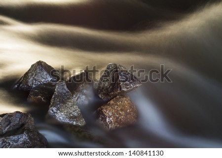 	River on the white background