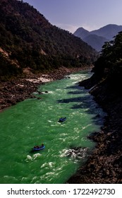 River Rafting On Ganga Near Rishikesh, India