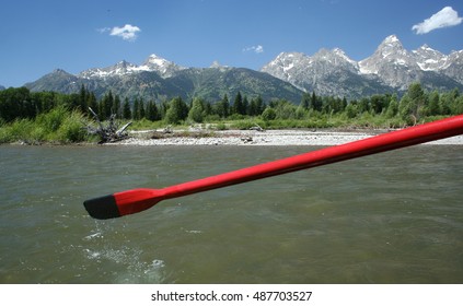 River Rafting In The Tetons On The Snake River, Wyoming