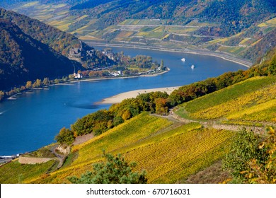 The River Rhine In Autumn