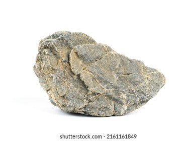 River Rock Or Mountain Rock Isolated On A White Background