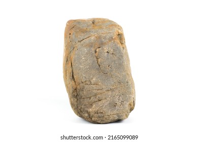 River Rock Or Mountain Rock Isolated On A White Background