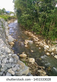 Bistrița River, Romania Country, 13 July 2019, Ilva Mare Village 