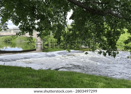 river running down the stream