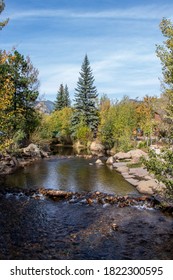 River Running Through Estes Park Co Early Fall