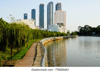 River Saigon In Center