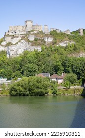 The River Seine And The Château Gaillard In Normandy, France