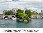 The river Seine and the Ile de la Cite, the center of the city of Paris