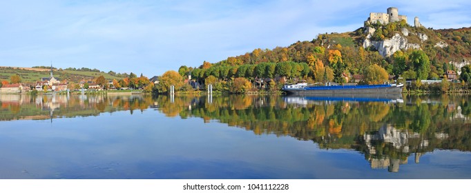 The River Seine Near Château Gaillard, Normandy, France