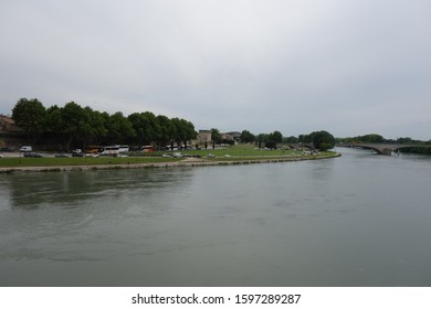 Rhône River Shot At Pont Saint-Bénézet In Avignon, France On May 19th.