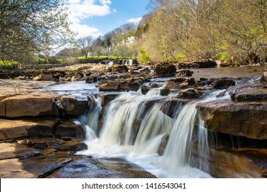 River Swale at Wains Wath. - Shutterstock ID 1416543041