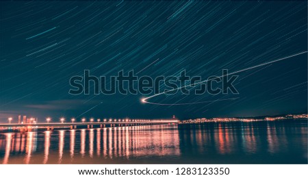 Similar – Image, Stock Photo dTown citylights I