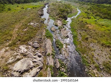 River Terrace Of Dahan River In Taiwan