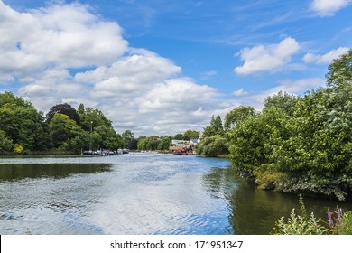 River Thames And Landscapes Around Richmond, UK