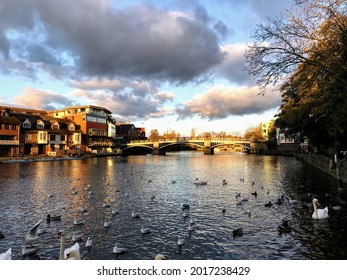 River Thames In Windsor, Berkshire, Southeast England, UK