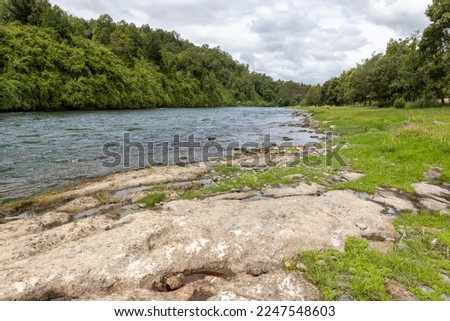 River Tolten in Araucania, Chile