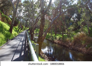 River Torrens Linear Park In Adelaide