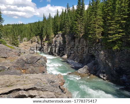 River Trail Mount Hoffman Alberta Canada