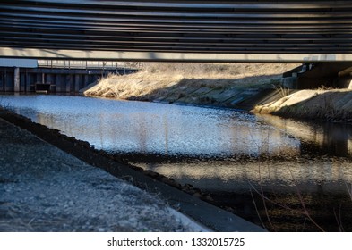 river under the bridge
