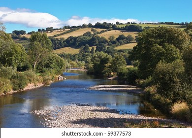 River Usk, Afon Wysg In Welsh UK