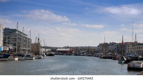 River View In Bristol City In The County Of Somerset, UK