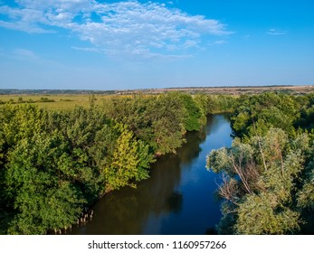 river view from drone morning - Shutterstock ID 1160957266