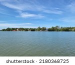 River view landscape at Amphawa District, Samut Songkhram, Thailand