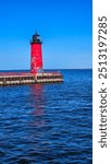 river view of Milwaukee pierhead lighthouse