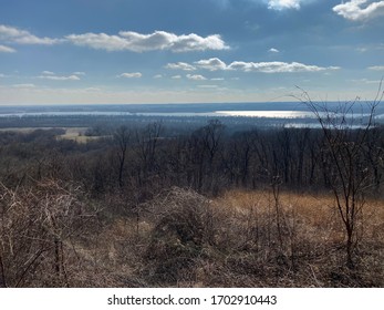 River View In Winter At Pere Marquette State Park