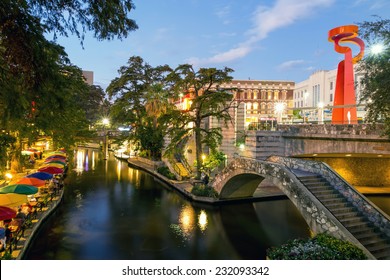 River Walk in San Antonio, Texas - Powered by Shutterstock