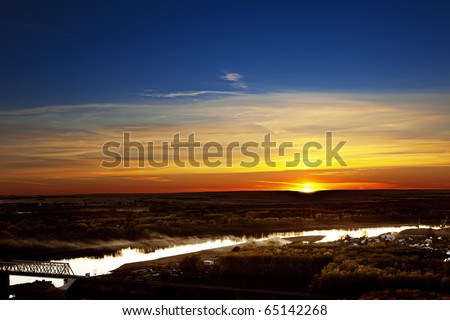 river way under sky