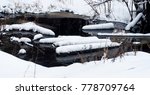 river in winter forest