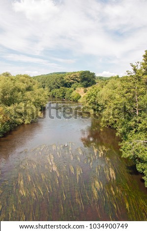 River Wye Wye Valley England Wales Stock Photo (Edit Now) 1034900749 ...