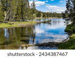 River in Yellowstone park, Wyoming...
