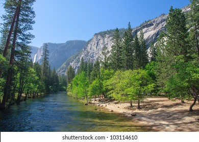 River In Yosemite National Park