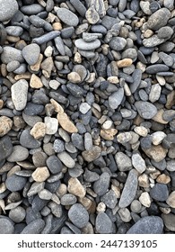 Riverbank Gray Stone Texture Background