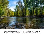 Riverbed In Hailey, Idaho