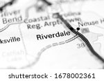 Riverdale. North Carolina. USA on a map