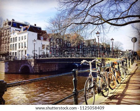 Similar – Image, Stock Photo Beautiful Architecture Of Dutch Houses and Houseboats