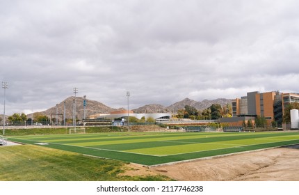 Riverside, California USA - 12 27 2021: The Campus Landscape Of University Of California (UC) Riverside