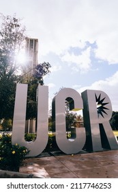 Riverside, California USA - 12 27 2021: The Campus Landscape Of University Of California (UC) Riverside