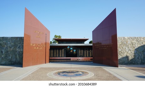 Riverside, California USA - June 16, 2021: United States Of America Medal Of Honor Memorial