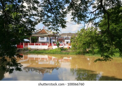 Riverside Chinese Pavilion. - Powered by Shutterstock