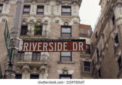 Riverside Drive Street Sign, New York City